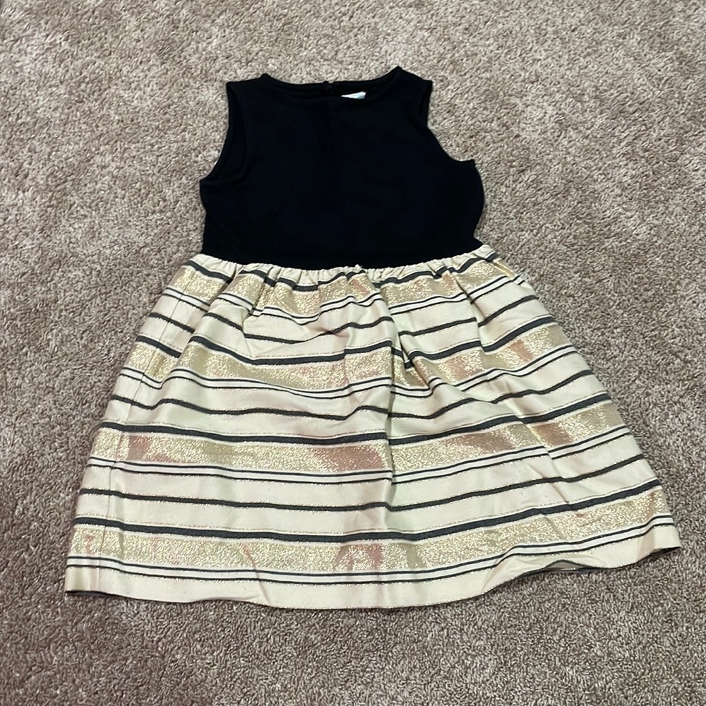 black and gold dress